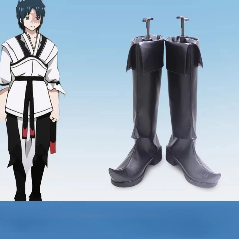chaussures-de-cosplay-sur-mesure-bottes-accessoires-de-carnaval-d'halloween-anime-magi-ren-kouen-ren-hakuryu