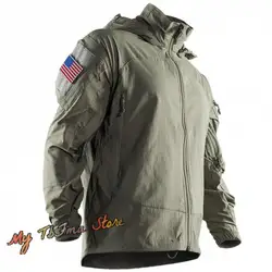 Seals Style Tactical PCU L5 Soft Shell Zippe Tactics Jacket Combat Uniform Hoodie Nylon Charge Clothes Windproof Waterproof