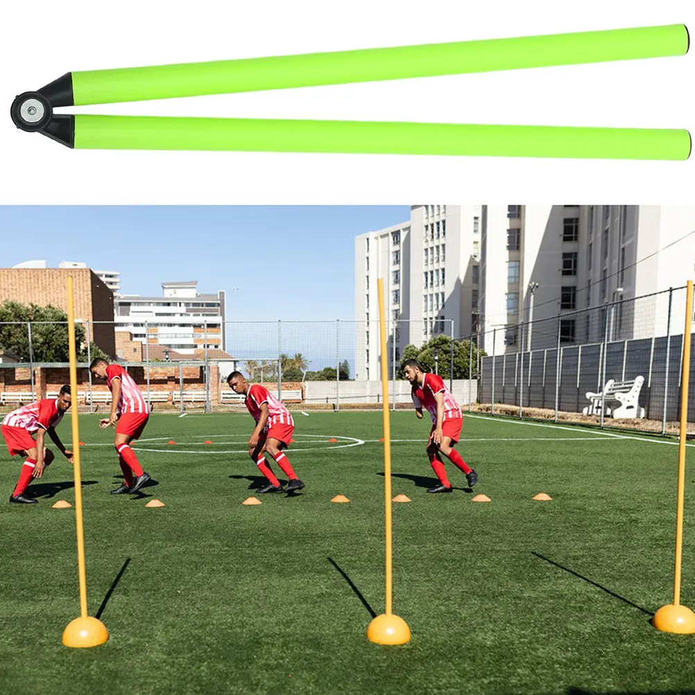 

3Pcs Soccer Training Poles Simple Design Practical Function for Football Basketball Efficient Skill Improvement