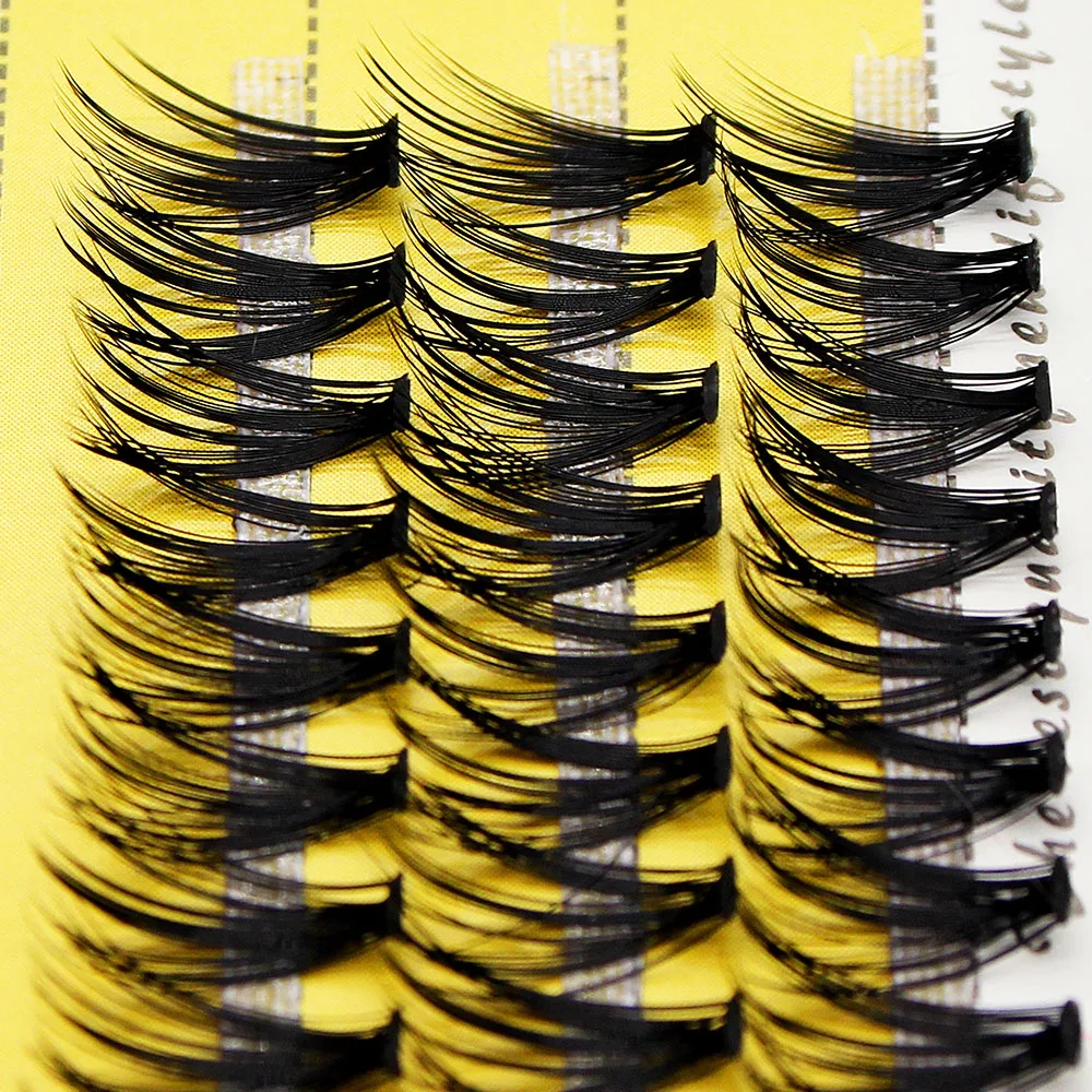 Schwarze 60 Bündel Nerz-Einzelwimpernverlängerungen Natürliche DD Seidenwimpern Weiche Cilos 3D Volumen-Wimpern – Detail 17