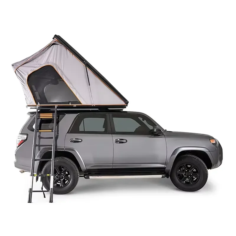 Hard Shell Rooftop Tent with Annex Canopy Awning for Camping Vehicles