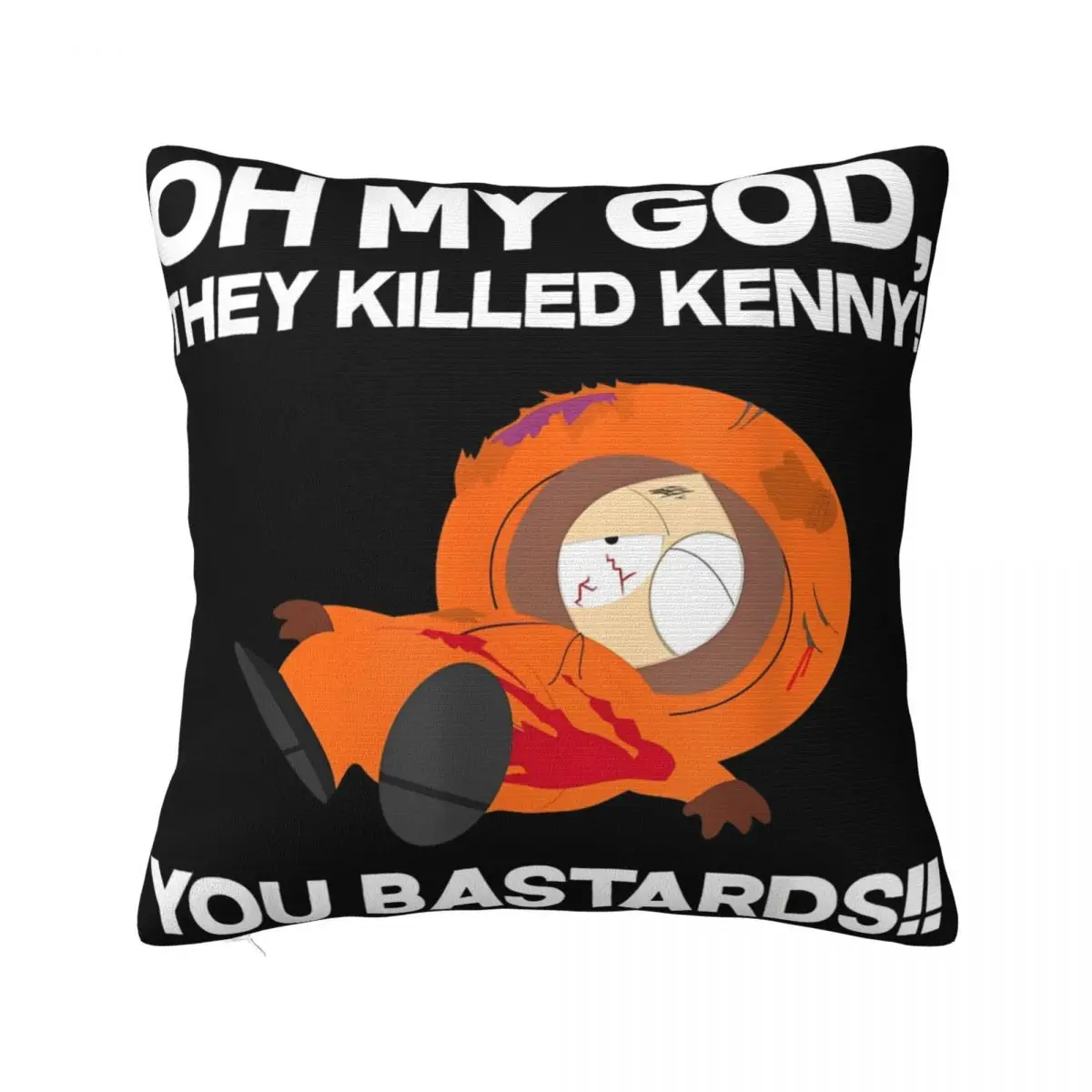 Decorative Pillow Cover Southpark Oh My God They Killed Kenny! Merchandise Chair Pillow Case Cover Square Multi Size