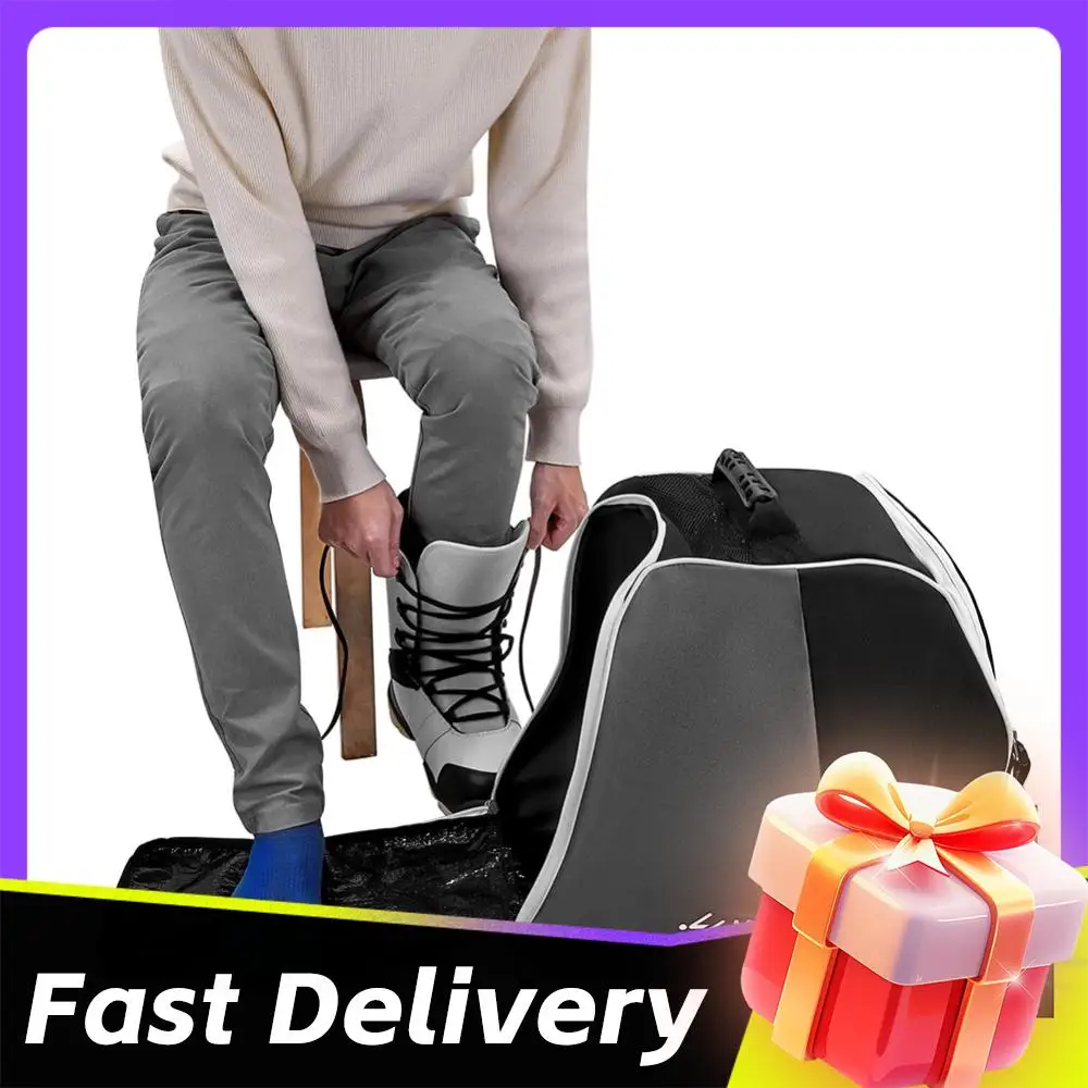 

Portable Outdoor Ski Bag Adjustable Professional Outdoor Winter Ski Equipment Storage Bag Non-slip for Ski Helmet Goggles Gloves