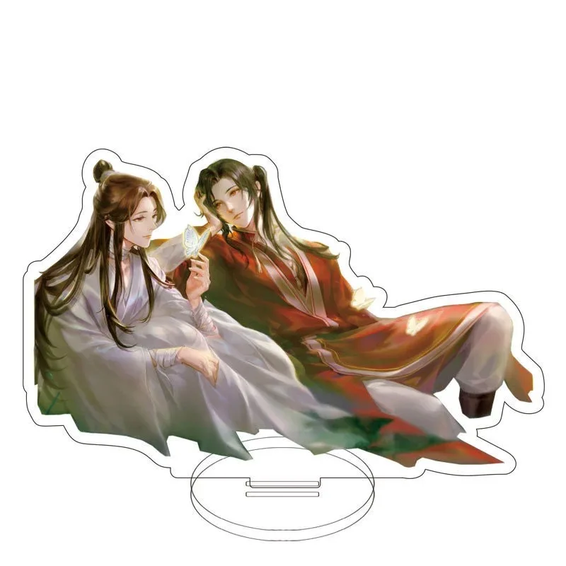 

15cm Tian Guan Blessing Acrylic Transparent Double sided Large Standing Brand Tian Guan Xie Lian Flower City Anime Ornament