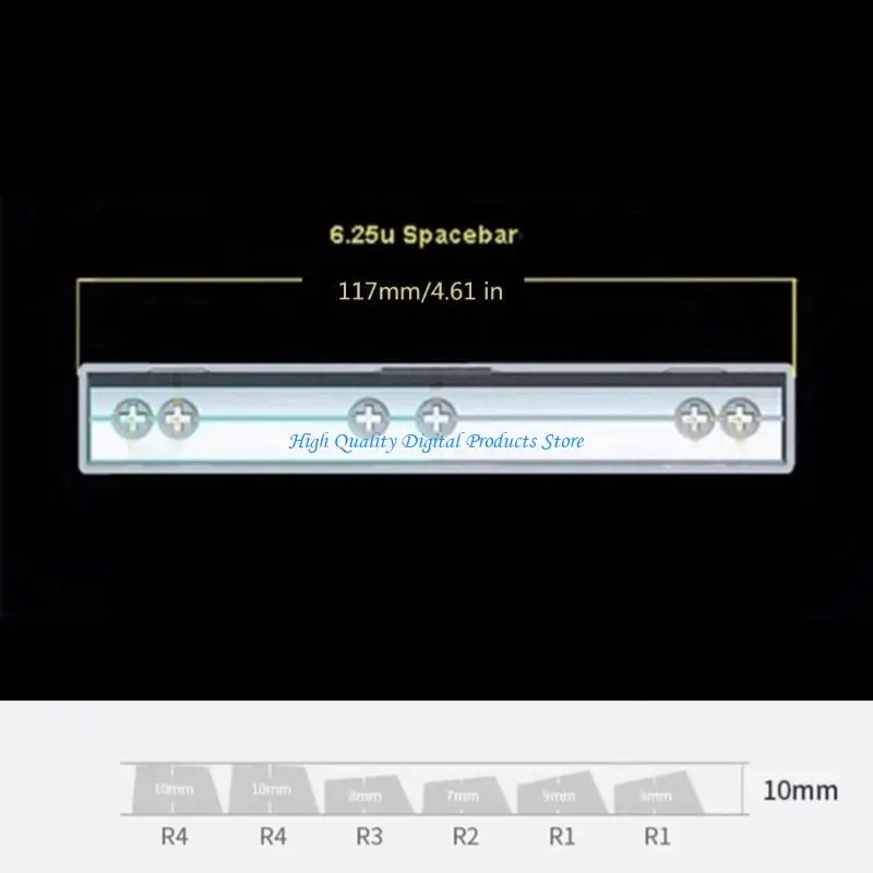 U2JE 64/74pcs 사이드 프린트 염료 서브 백라이트 키 캡 60 80 80 61/64/68 용 원본 프로필
