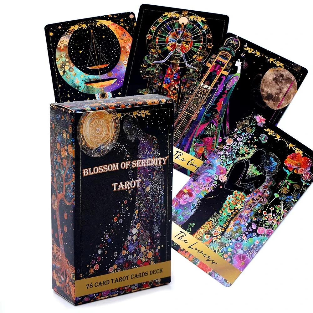 Blossom of Serenity Tarot Deck Tarot Card Deck 78 Card Tarot Cards Custom Tarot Deck