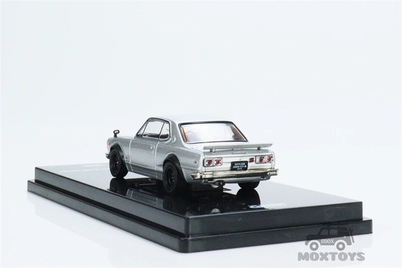 INNO 1:64 NISSAN SKYLINE 2000 GT-R (KPGC10) Silver Diecast Model Car