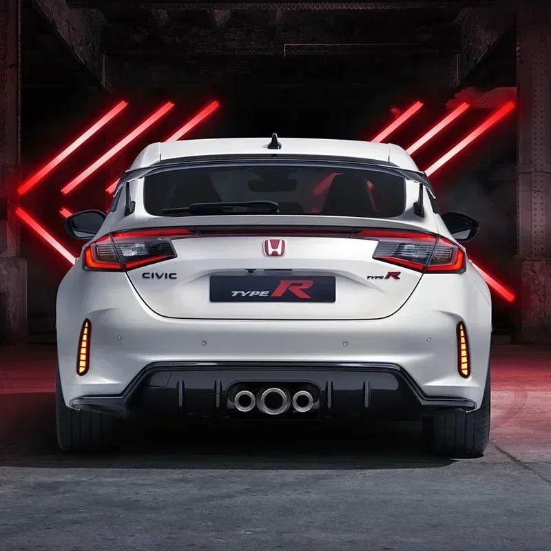 

Car LED Rear Bumper Lamps For Honda Civic Type R 2023 2024 Brake Light Turn Signal Backup Reflector Lamp Reverse Fog Taillights