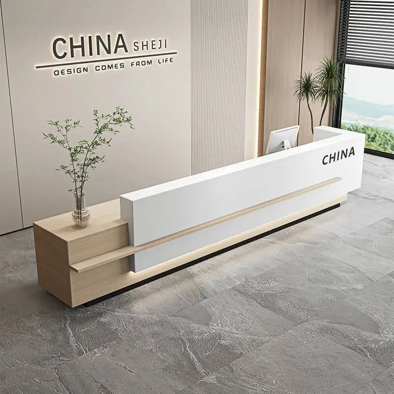 

Beauty Luxury Modern Desks Simple Reception Accessories Reception Desk Decor Escritorio De Recepcion Commercial Furniture