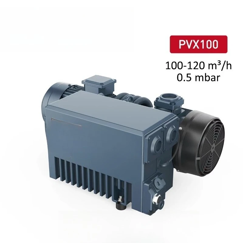 Single stage oil rotary vane vacuum pump for electrode drying