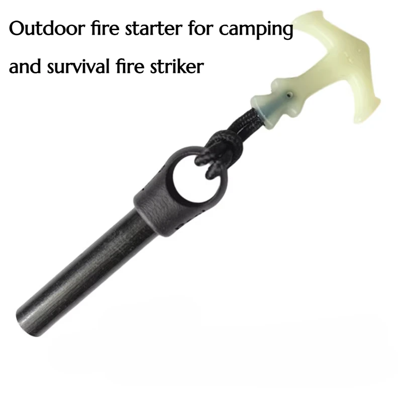 

Outdoor Fire Starter Camping Survival Emergency Fire Striker Diameter Fire Striker 12.5 Millimeters 3D-printed Nylon Handle