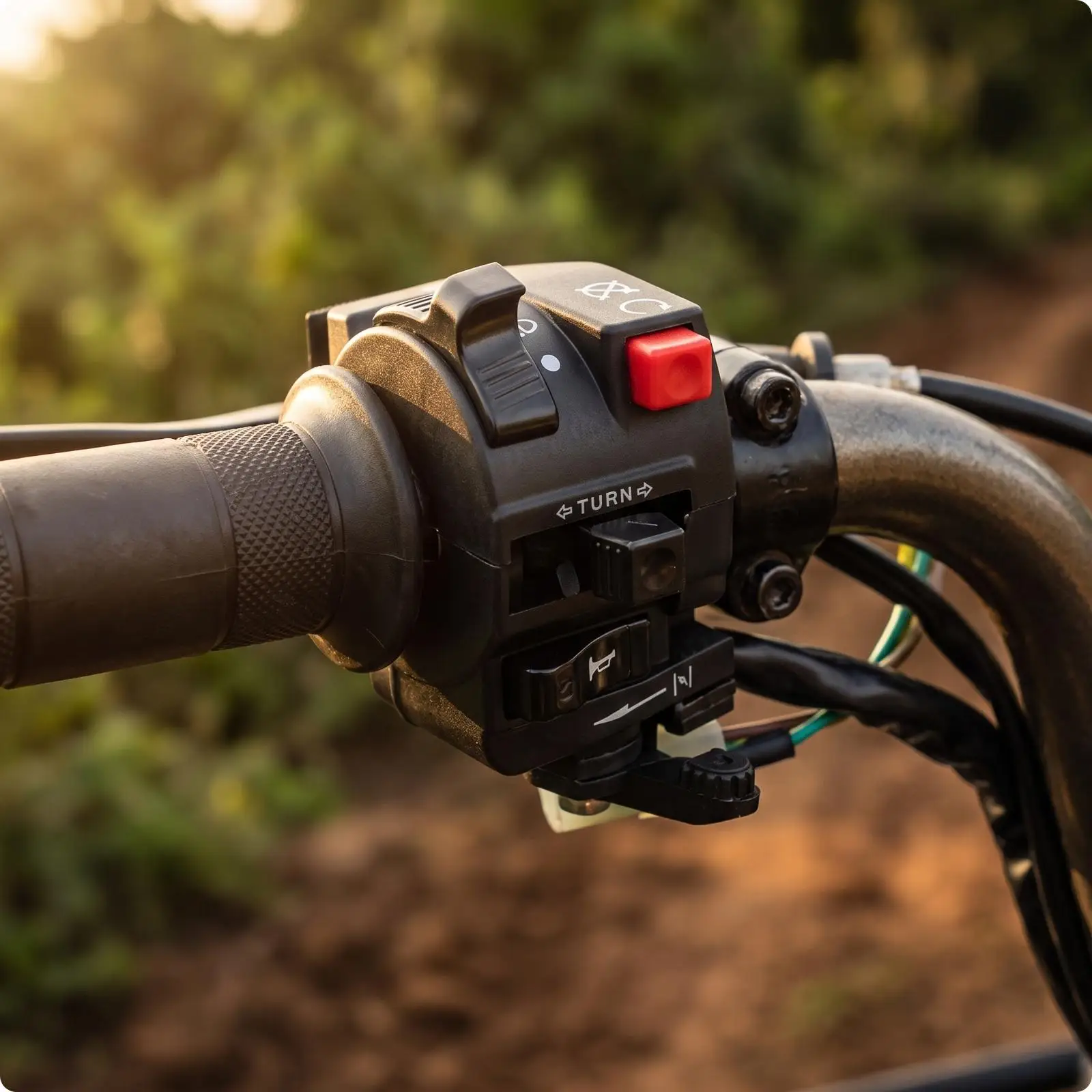 Left Handlebar Switch Assembly | Multi-Control, Ergonomic, Motorcycle Handlebar Switch with beeper and Turn Control, for ATV
