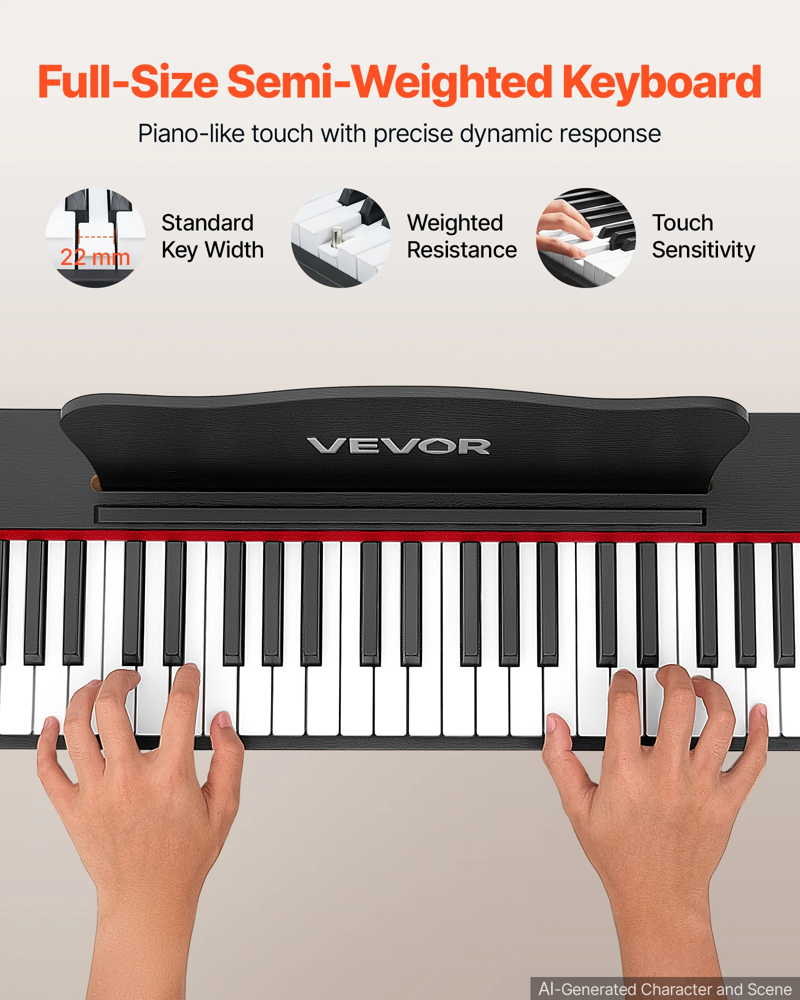 Pianino cyfrowe Succebuy 88 kl – Midi Keyboard Controller 88 Key recenzja i cena