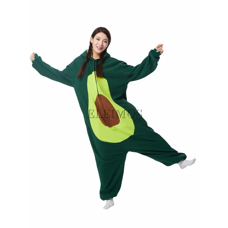 ELEIMOS Halloween Tutina Avocado Per Le Donne Degli Uomini Animale Adulto Kigurumis Pigiama Del Fumetto Pigiama Homewear Costume Cosplay
