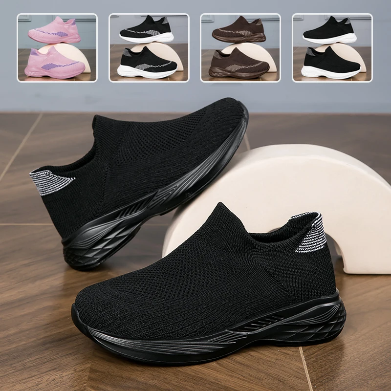 

Модные спортивные кроссовки для бега, детская обувь для мальчиков, кроссовки-носки для девочек, дышащие сетчатые школьные туфли, мягкая подошва, повседневная обувь для прогулок