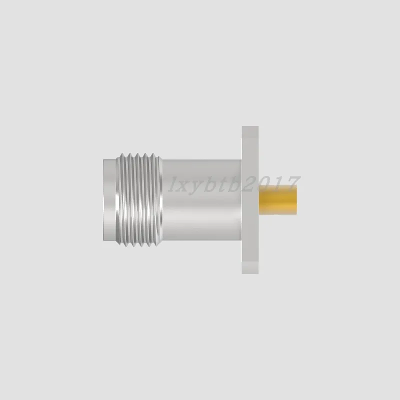 TNC-KFB2 Four-hole flange hole spacing 12.7 × 12.7 RF head 086 semi-flexible semi-steel RG405 cable