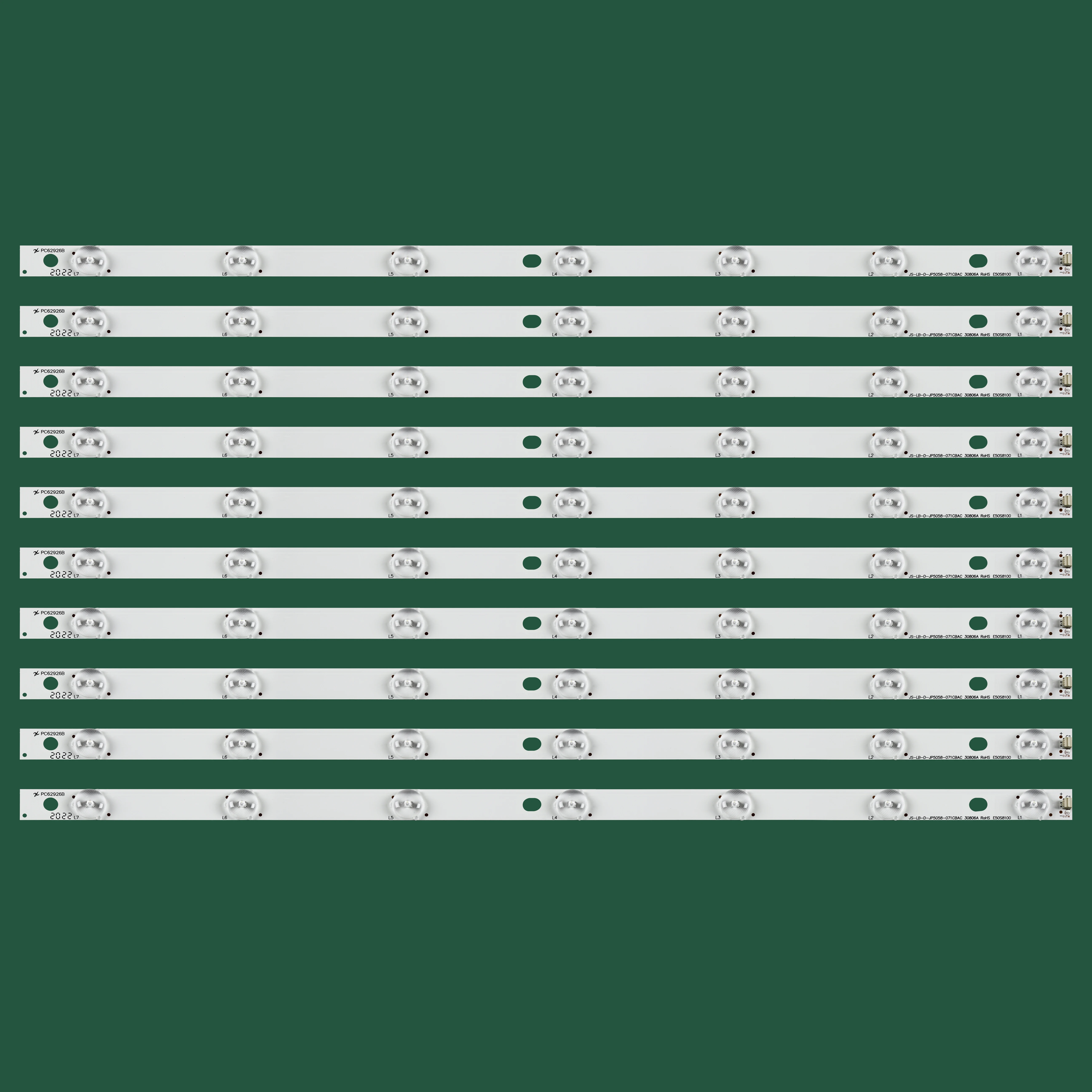 LED Backlight Strip 7LED(6V) 516mm for ROWA 50' TV LED50C380 JS-LB-D-JP5058-071CBAC 30806A ROHS E50S8100 T500HVN01.0 V500HJ1-PE1