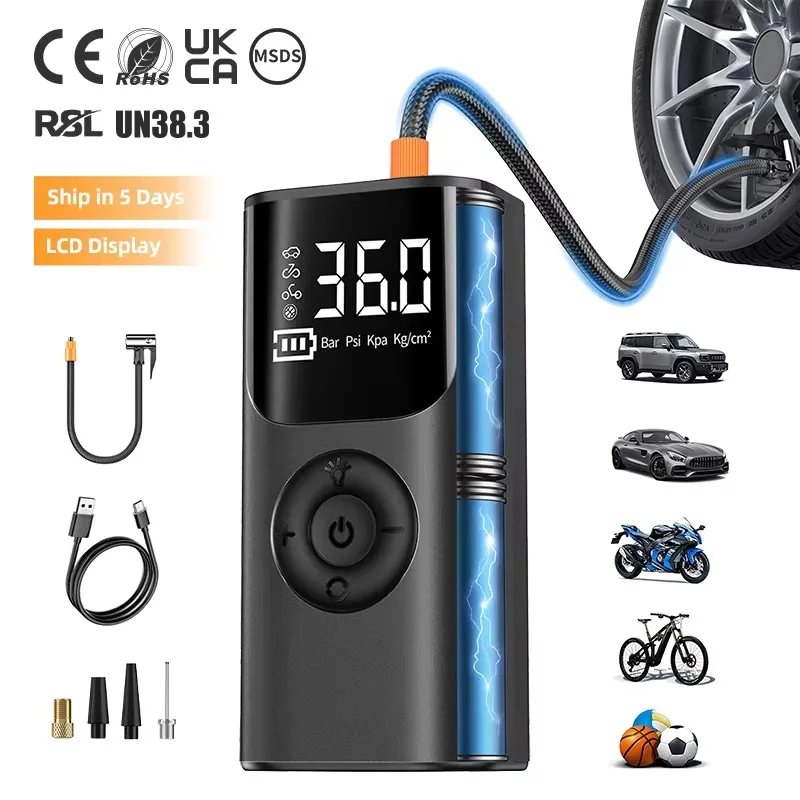 upgrade-air-pump-tire-inflator-portable-air-compressor-automotive-150-psi-electric-tire-inflated-cordless-tire-pump