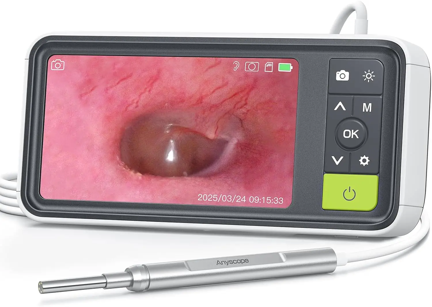 

Цифровой отоскоп 1080P с гироскопом, ушная камера 3,9 мм, 6 светодиодов, экран 4,5 дюйма, инструмент для удаления ушной серы