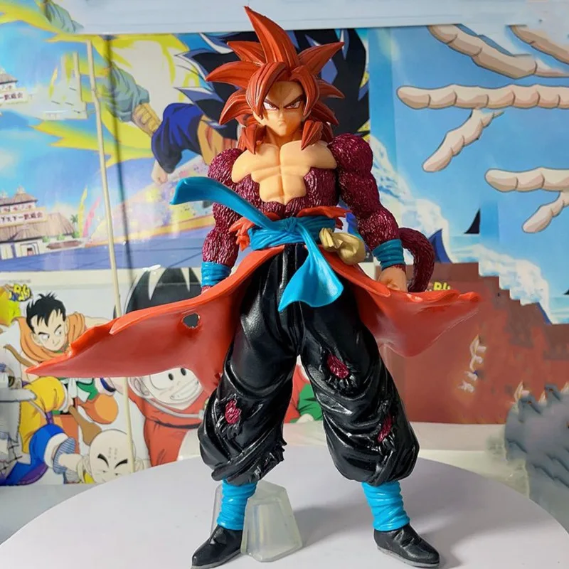 

27cm Anime Dragon Ball Heroes Figure Son Goku ZENO Super Saiyan 4 Boundary Break Goku Action Figures Collection Model Toys