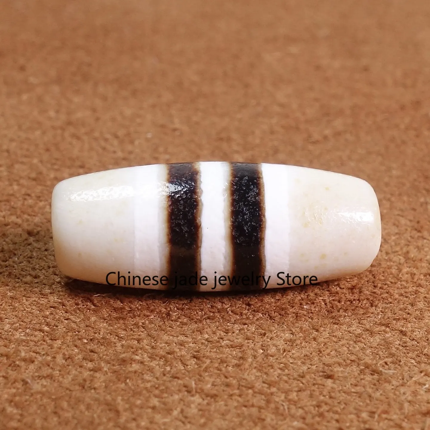 High oil black and white agate double line dzi bead collarbone necklace pendant Duobao bracelet with jewelry pendant partition 1