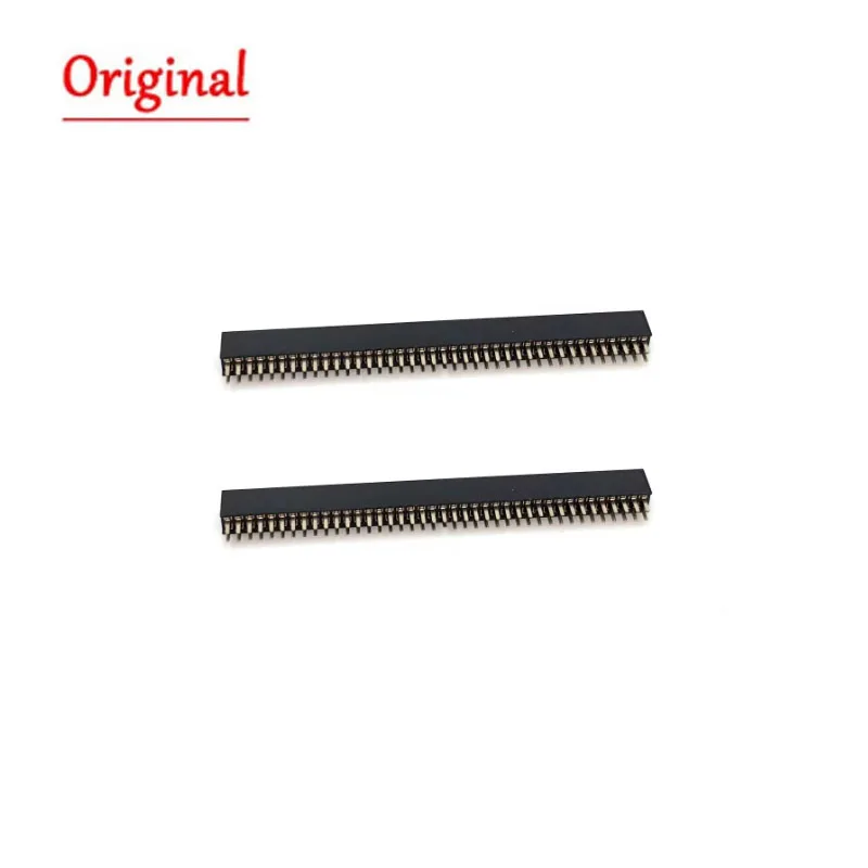 10pcs/lot Double row 2*40P female seat spacing 1.27mm socket 80pin straight needle Female Header connector