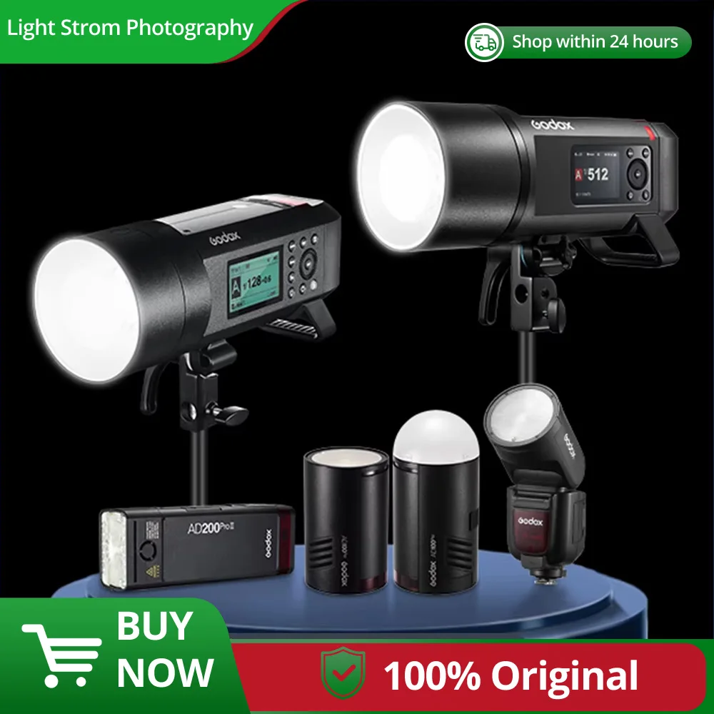 

Godox V100 AD100PRO AD300PRO AD200PROII AD400PRO AD600PRO II Flash TTL Flash Compatible with Nikon Canon Sony Fuji Olympus
