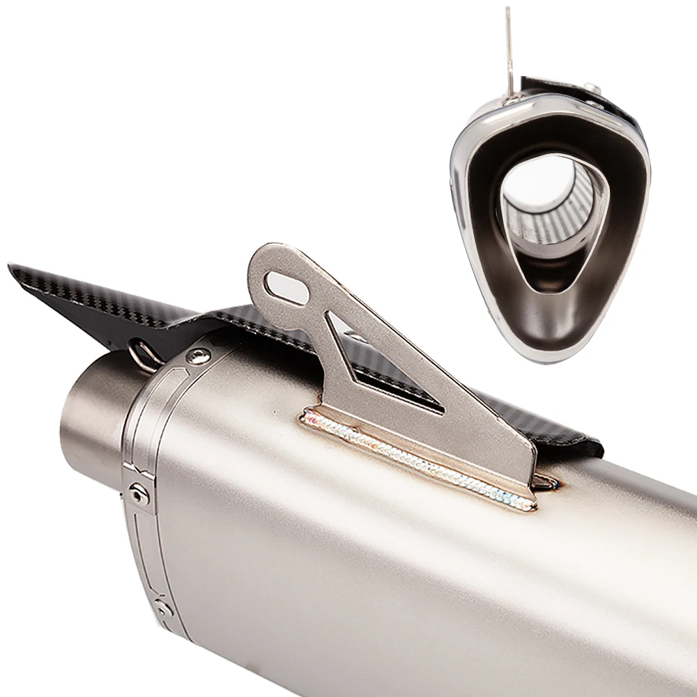 Universal slip on line 51MM motorcycle exhaust muffler escape For MT10 FZ10 MT09 MT07 R3 ZX4R ZX6R Z400 CBR500R