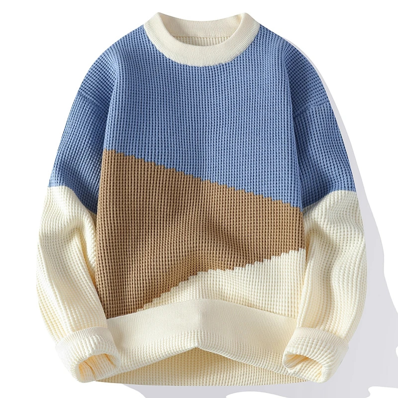 

Свитер для мужчин, мужская одежда, уличная одежда, мужские пуловеры, весенняя модная осенняя мужская толстовка, вязаная повседневная Hombre, теплая однотонная