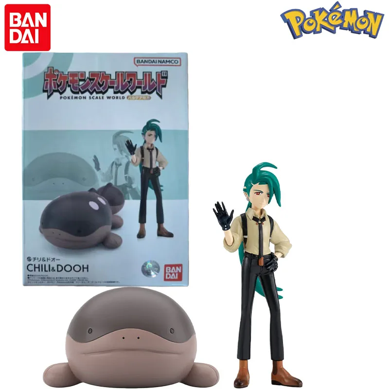 In Stock Bandai Genuine Shokugan Pokemon Paldea Rika Clodsire Anime Character for Christmas Gift Collection Action Toys Model