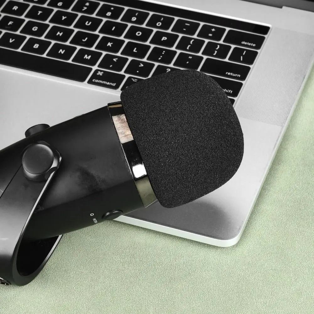 Replacement Mic Windscreen Cover Flocked Sponge Foam Windproof Microphone Pop Filter for Blue Yeti nano Microphone