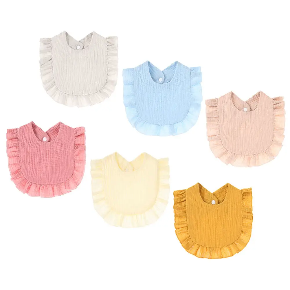 

6 Pcs Baby Infant Bibs Cotton Drooling for Feeding Boy Soft Newborn Bandana Food