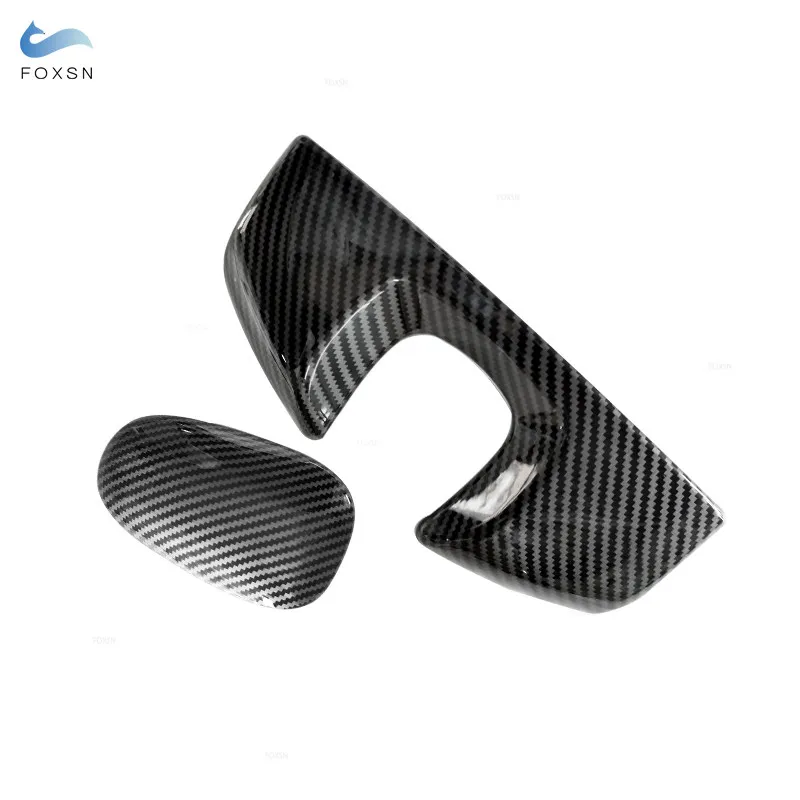 ABS Carbon Fiber Pattern Center Console Armrest Box Phone Cover Dial Pad Housing For Mercedes Benz S Class W221 08-12 W222 14-19