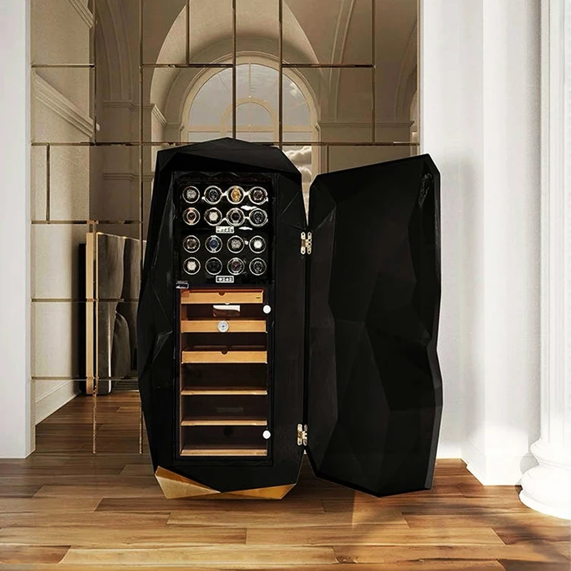 Light luxury high-end safe luxury home creative password lock safe solid wood locker