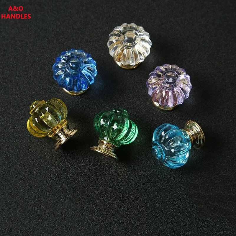 Handles Drawer Cabinet Furniture Kitchen Handles for Cabinet Knob Door Drawer Furniture Kitchen Knob Acrylic Crystal Zinc Alloy