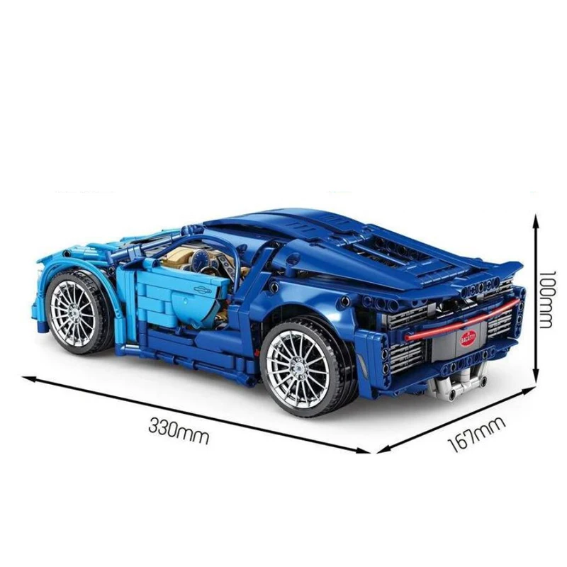 1388PCS Technical Super Speed Bugattied Sport Car Building Blocks Assemble Bricks Racing Vehicle Toys Gifts For Adult Friend
