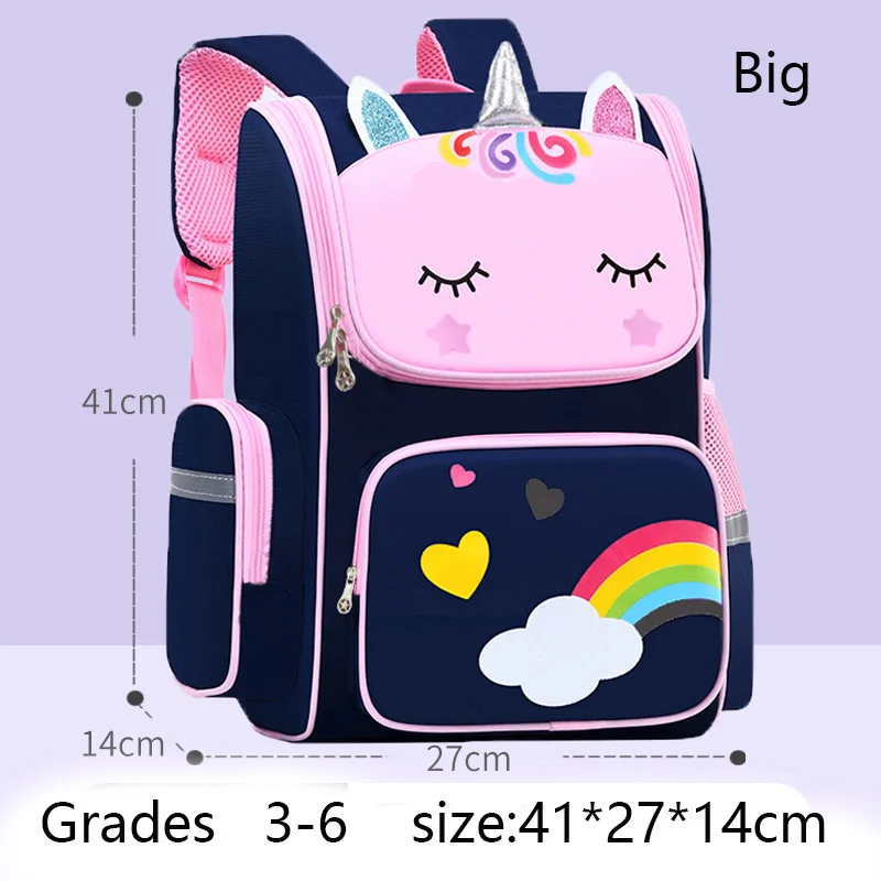 NONE Kinderrucksack für Mädchen, Einhorn, Kinder, Büchertasche, Regenbogenaugen, Schultasche, Teenager-Mädchen-Rucksack für Reisen, wasserdichte Mochilas 7