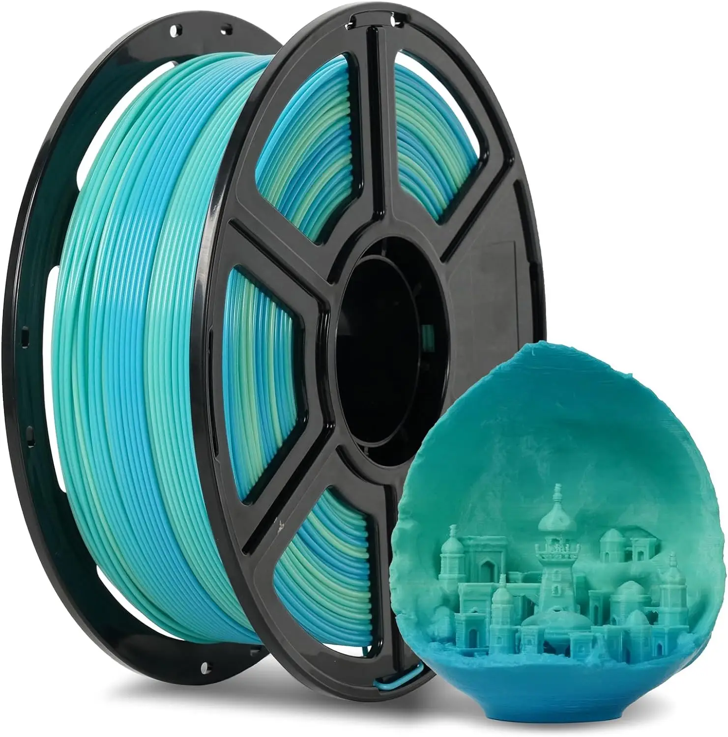 

Flashforge 1.75mm Multicolour Gradient Color-changing 1kg PLA 3D Printer Printing Filament