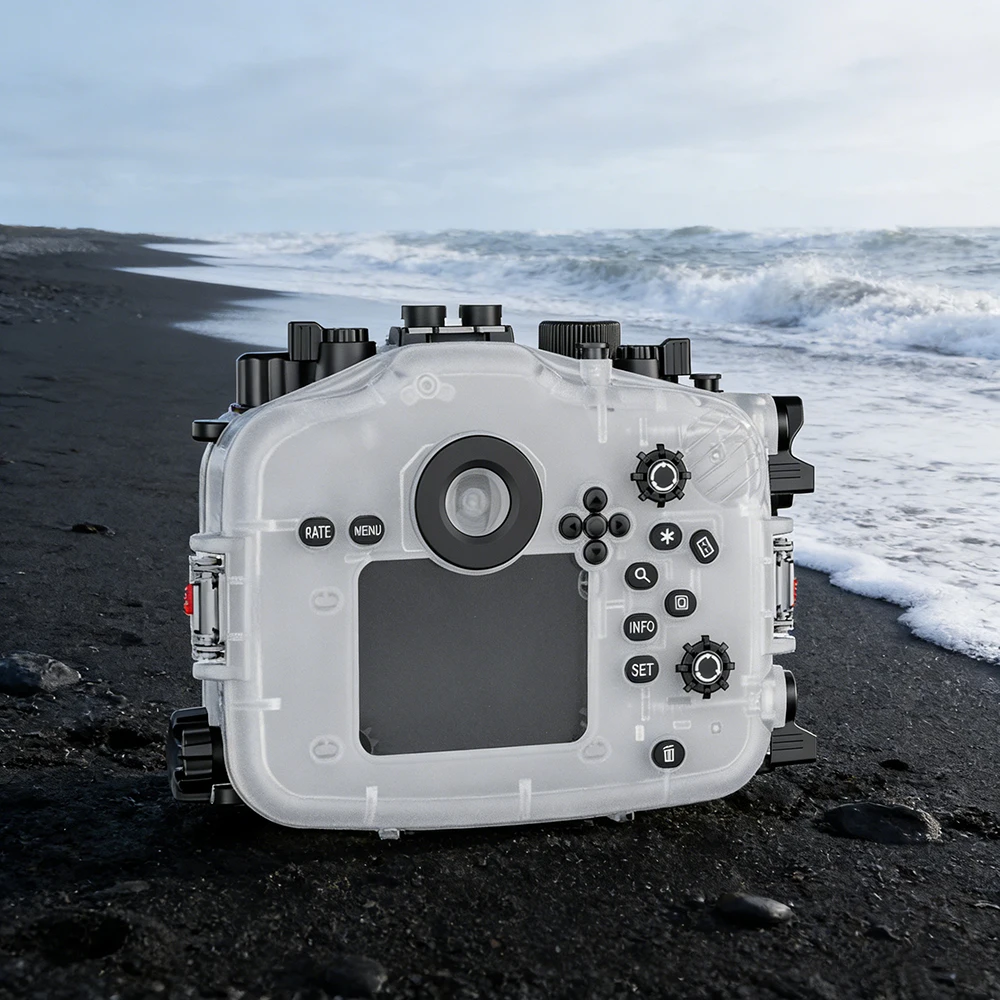 Seafrogs 40m waterproof Shell For Sony R5II Underwater Photography Equipment Waterproof Camera Housing Only Shell