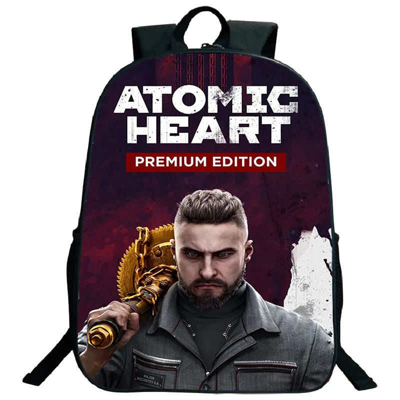 

16 Inch Backpack 3D Game Atomic Heart Prints School Bags for Boys Girls Primary Students Schoolbag Teenager Travel Backpack Male