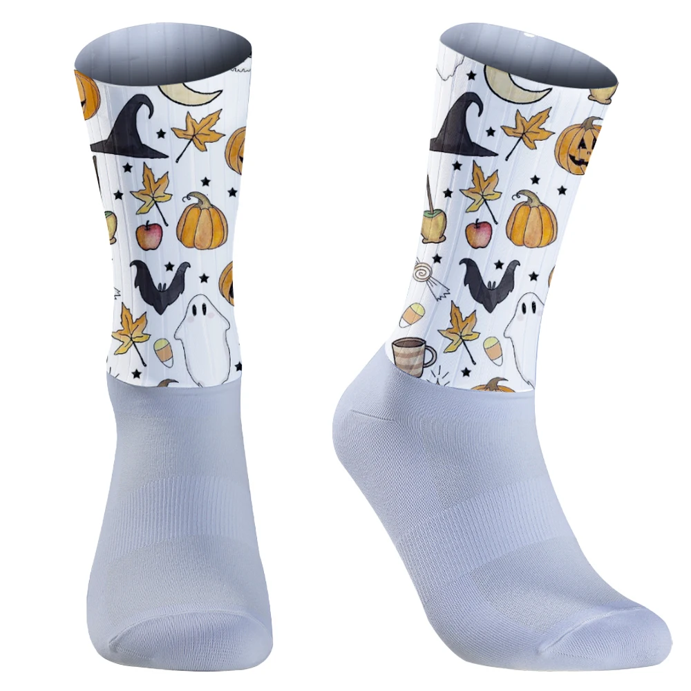 

New Elite Sport Basketball Socks Compression Running Halloween cycling socksBreathable Long Hiking Damping socks