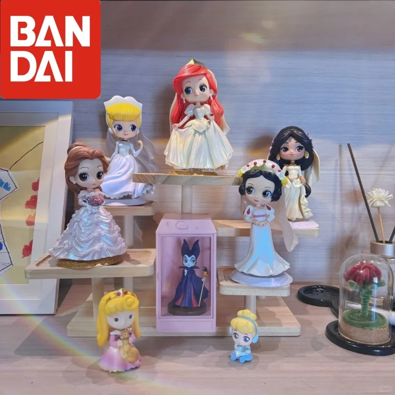 

15cm Genuine Bandai Banpresto Disney Princess Special Wedding Edition Ariel Snow White Bell Jasmine Movie Character Figure Gift