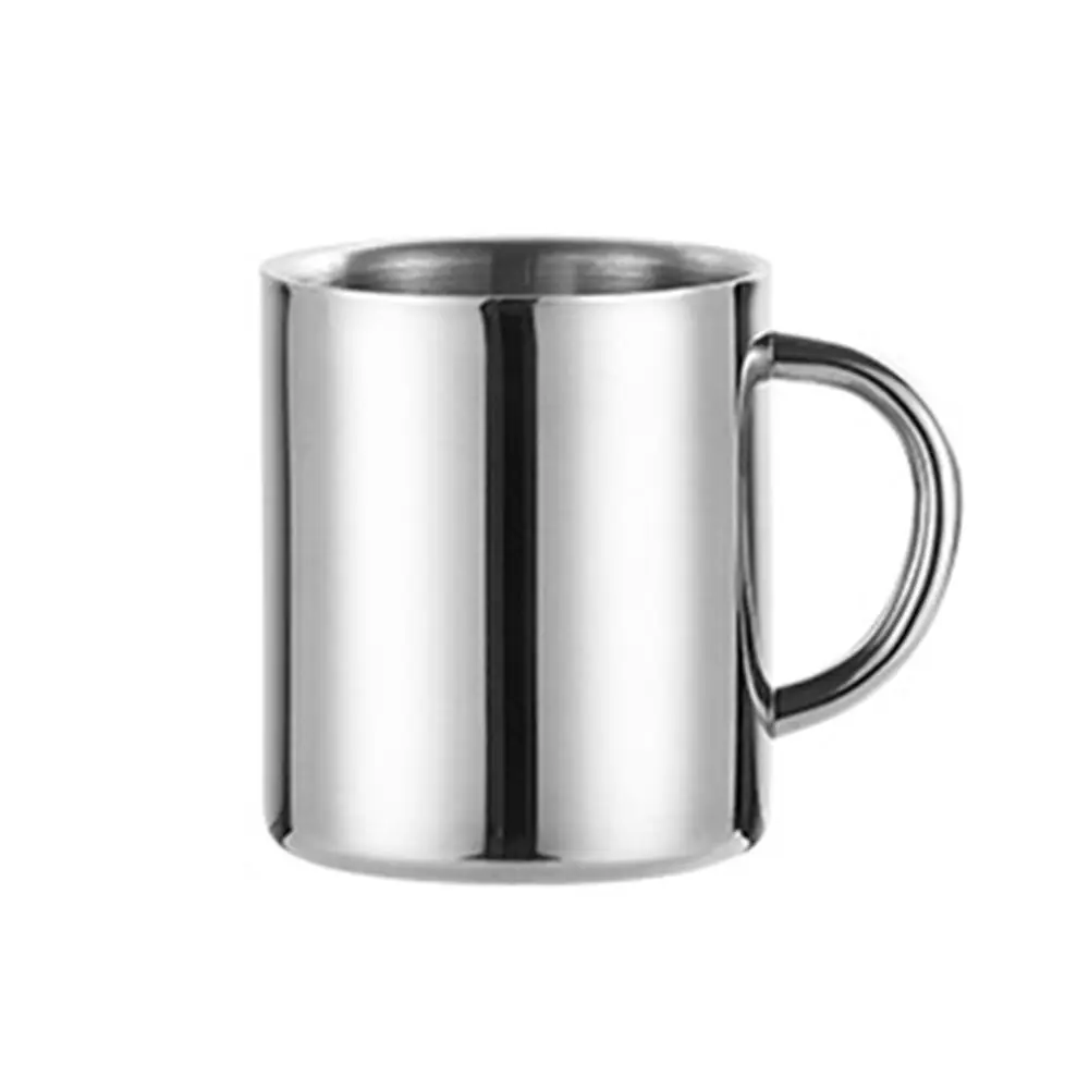 

Lightweight Stainless Steel Coffee Mug Double Wall Handle Drinking Water Cup Durable Dishwasher Safe Tea Cup Camping