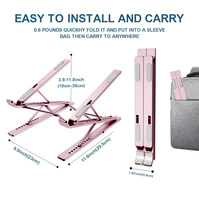 Suspended Ipad Notebook Bracket Tablet PC Support Aluminum Alloy Desktop Double-layer Height Increasing Bracket Laptop Stand