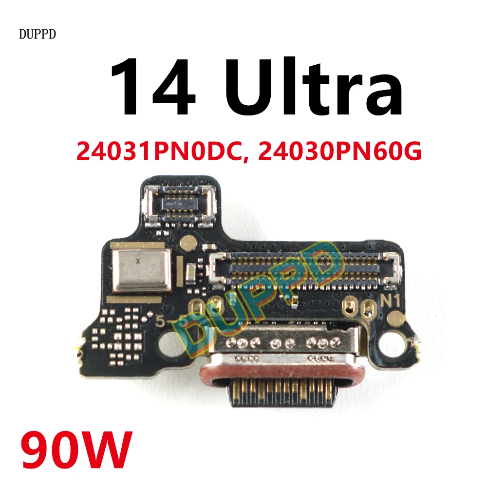 Płytka Ładowania USB Xiaomi 14 Ultra 14Ultra Złącze Płyty Głównej Wtyk Port Ładowarki Dock Płyta Główna Taśma Flex Mikrofon 90W — zdjęcie produktu 3