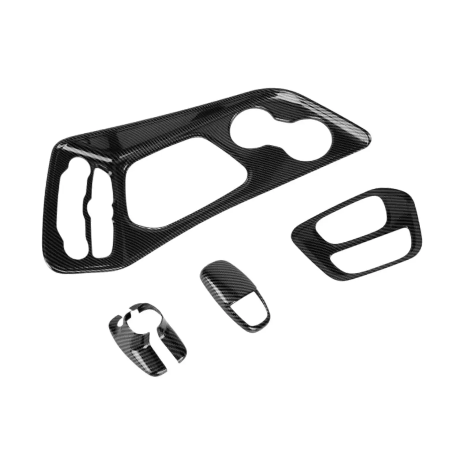 

5Pcs Center Console Trim Easy Clean Decor Accessories Protection Gear Shift Panel for Dodge 2015-2023 Charger Challenger