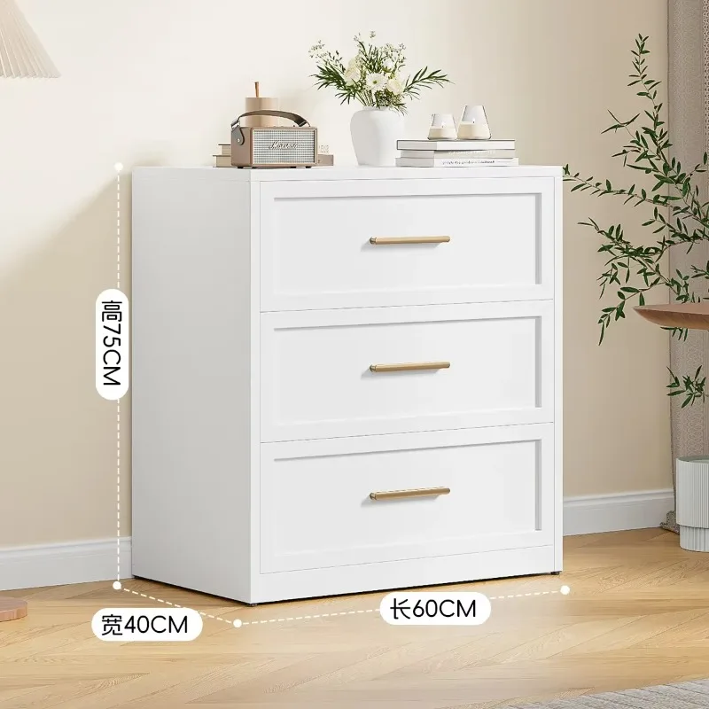 d1 Cream Bucket Cabinet Steel Modern Simple Bedroom Locker Living Room Storage Iron Cabinet