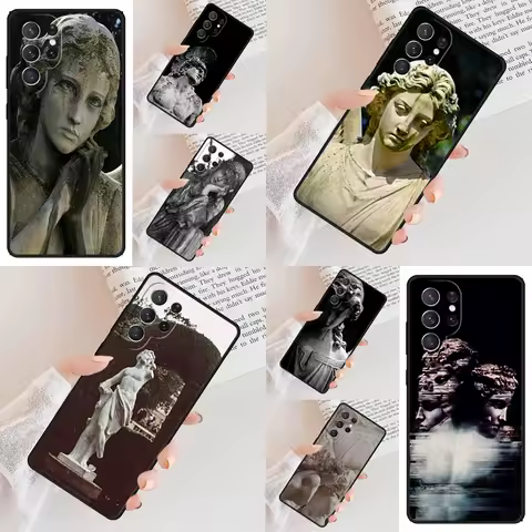 Famous Aesthetic Statue Phone Case For Samsung Galaxy S24 S23 S22 S21 Ultra S10 Note 10 Pro S20 Plus FE S9 S8 Cover
