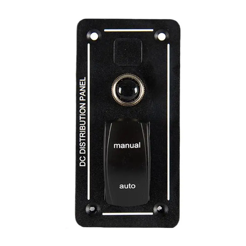 

12V 24V Marine Automatic Shut off Device Bilge Pump Rocker Switch Auto/Manual Bilge Pump Switch Panel for Boat Yacht