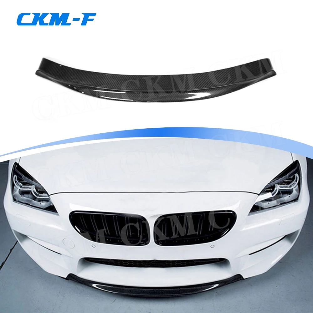 Carbon Fiber Front Bumper Lip Spoiler for BMW 6 Series F06 F12 F13 M6 2013 2014 2015 2016 2017 2018